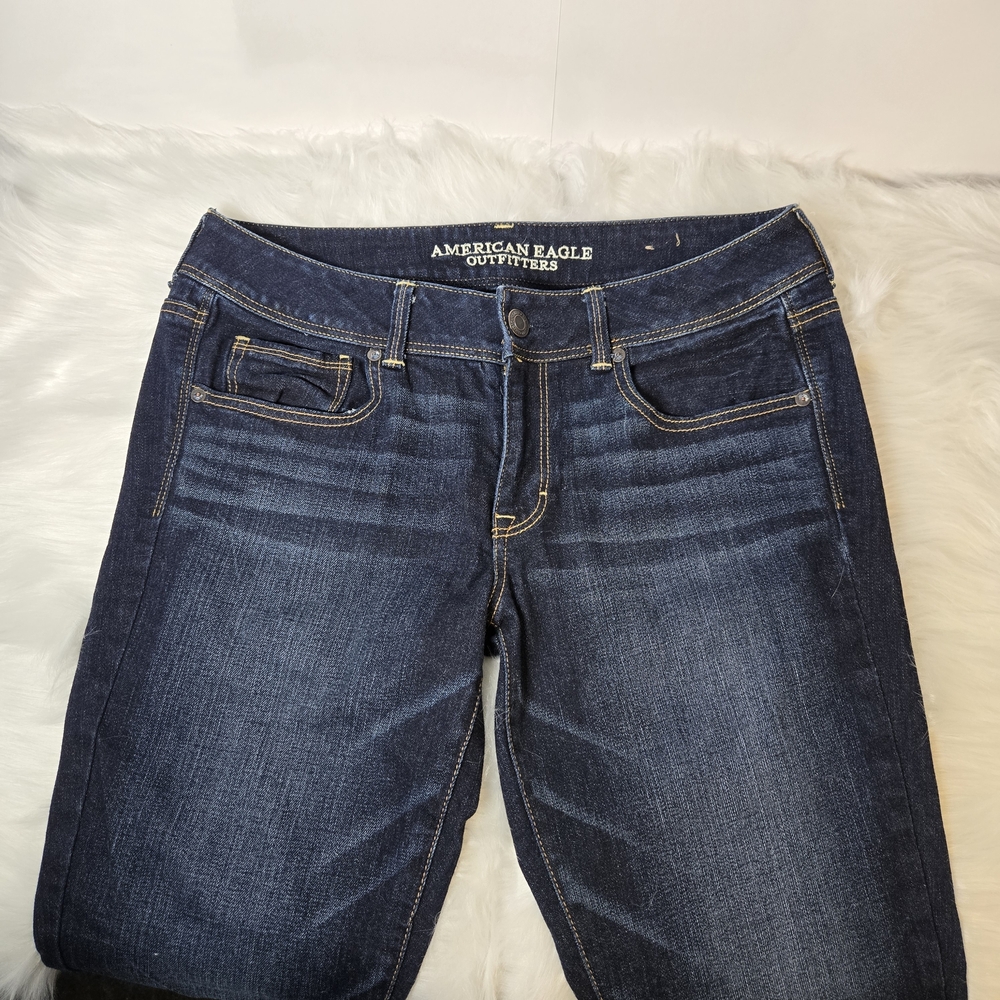 Nwot Womens American Eagle 2008 Kick Boot Size 12 Dark Indigo Wash Style